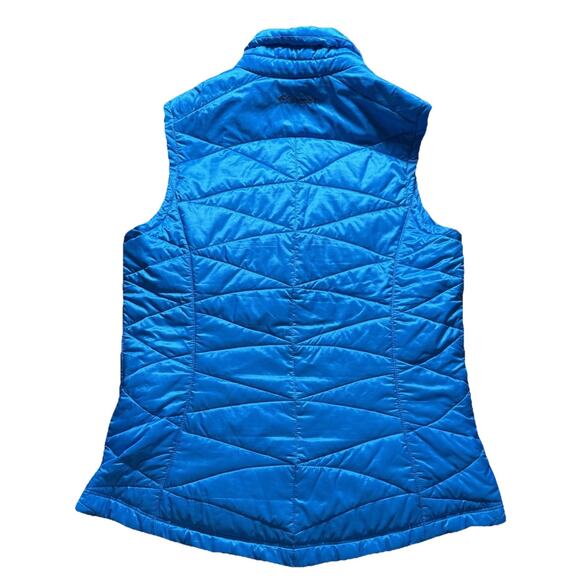 Columbia Jacket Vest Women Medium Omni‑Heat Full Zip Insulated Blue Outdoor Hike - Picture 2 of 9
